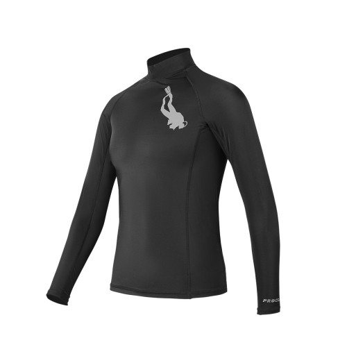 Lycra heren diver longsleeve - zwart